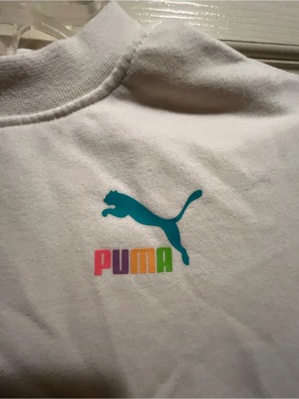 PUMA x Squishmallows Girls Graphic Print Crew Neck Dress White 6/XS